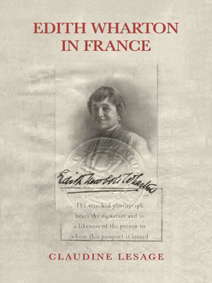 cover image of Edith Wharton in France